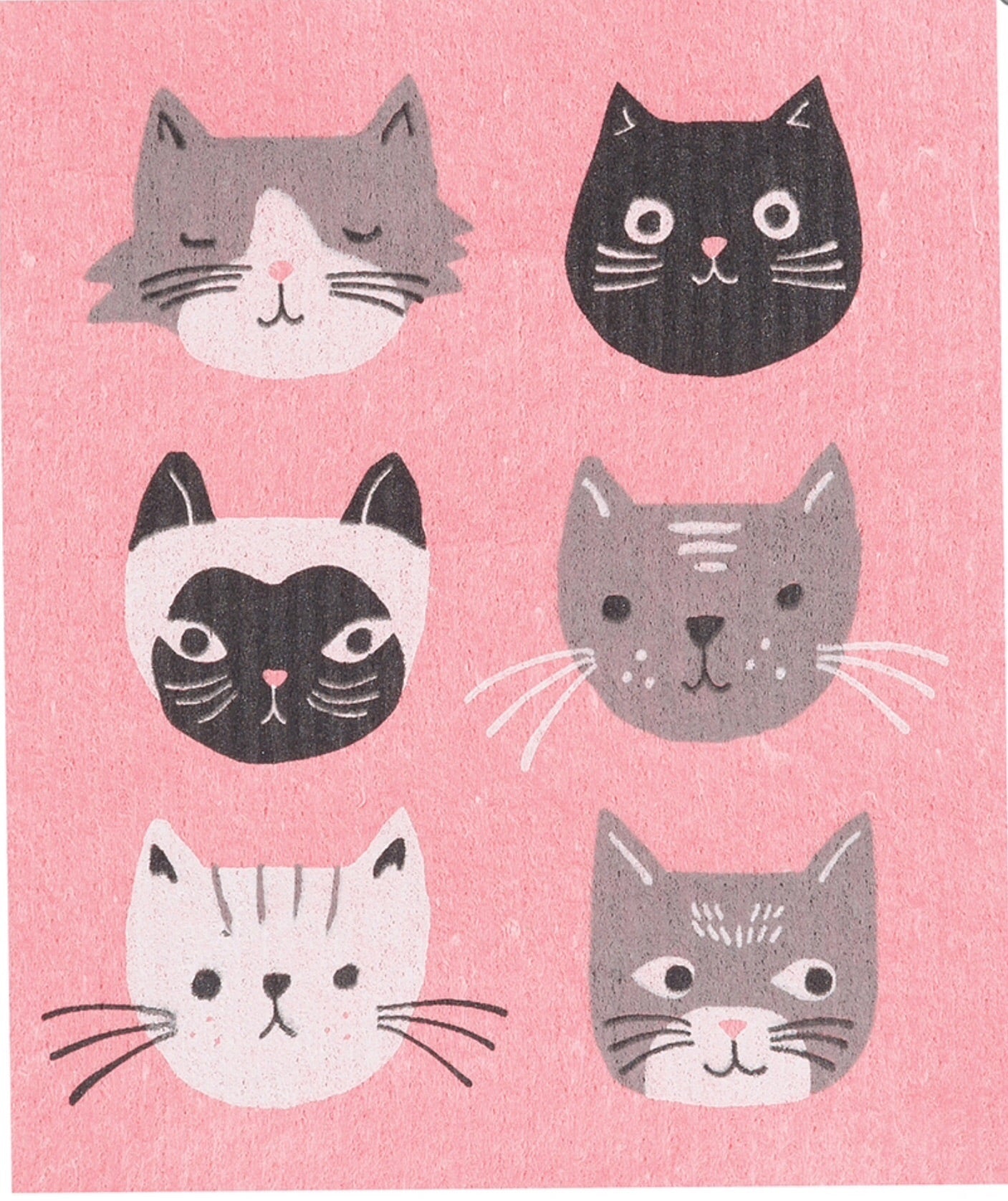 Swedish Dish Cloth Cats Meow