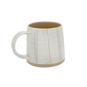 Sandstone Mug — Vertical Lines