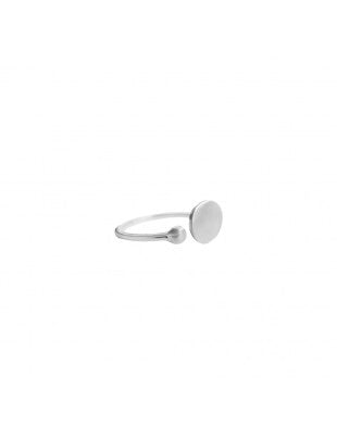 Silver Delicate Double Dot Ring — 4130-SLV