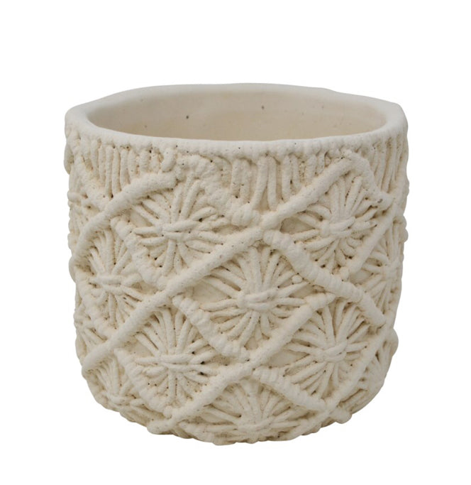 Macrame Style Pot Medium
