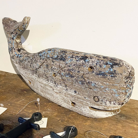 Rustic Wooden Whale