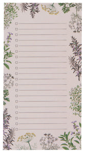 Garden Herbs Magnetic Notpad