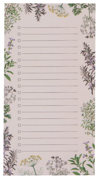 Garden Herbs Magnetic Notpad