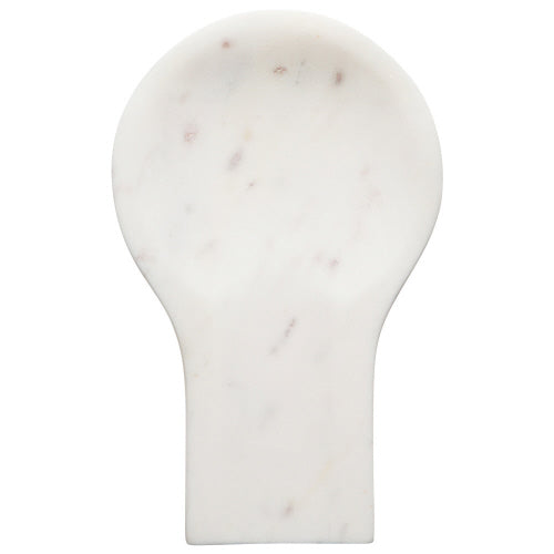 Marble Spoon Rest -- white
